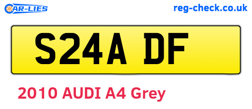 S24ADF are the vehicle registration plates.