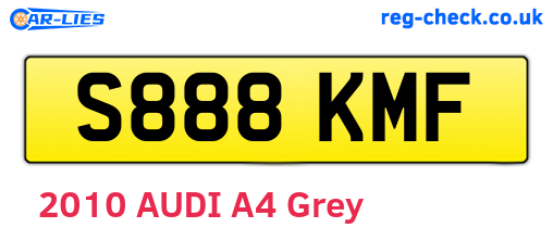 S888KMF are the vehicle registration plates.