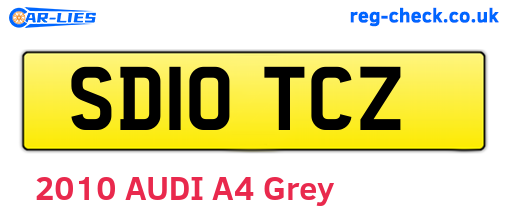 SD10TCZ are the vehicle registration plates.