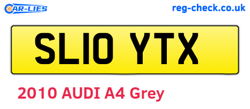 SL10YTX are the vehicle registration plates.
