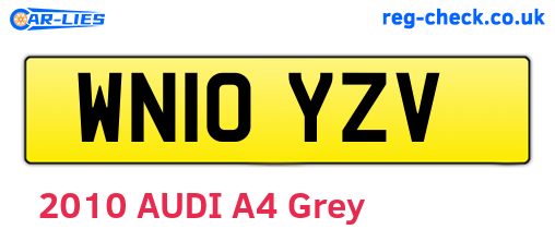 WN10YZV are the vehicle registration plates.
