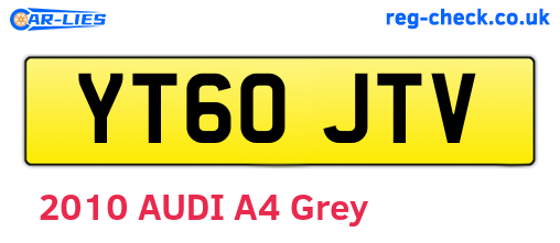 YT60JTV are the vehicle registration plates.