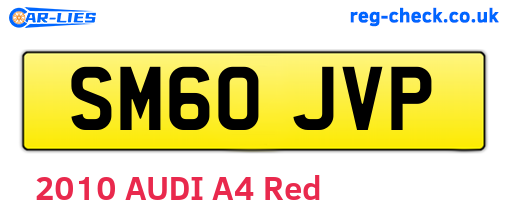 SM60JVP are the vehicle registration plates.