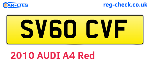 SV60CVF are the vehicle registration plates.