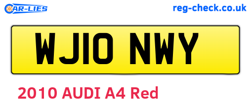 WJ10NWY are the vehicle registration plates.