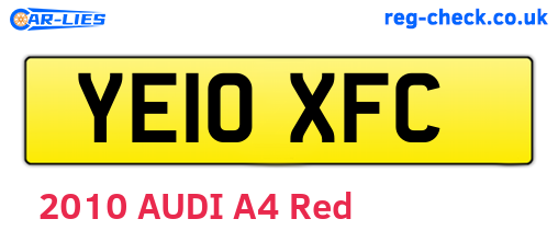 YE10XFC are the vehicle registration plates.
