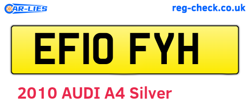 EF10FYH are the vehicle registration plates.