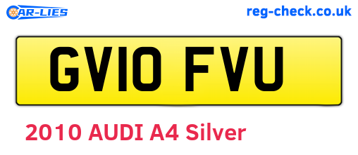 GV10FVU are the vehicle registration plates.