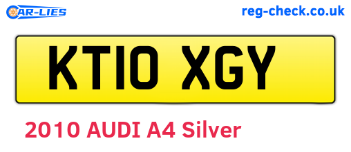 KT10XGY are the vehicle registration plates.