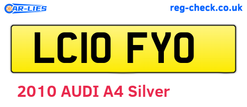 LC10FYO are the vehicle registration plates.