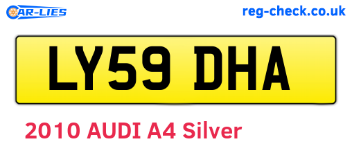 LY59DHA are the vehicle registration plates.
