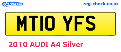 MT10YFS are the vehicle registration plates.