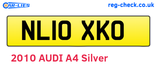 NL10XKO are the vehicle registration plates.