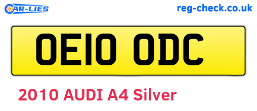 OE10ODC are the vehicle registration plates.