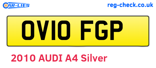 OV10FGP are the vehicle registration plates.