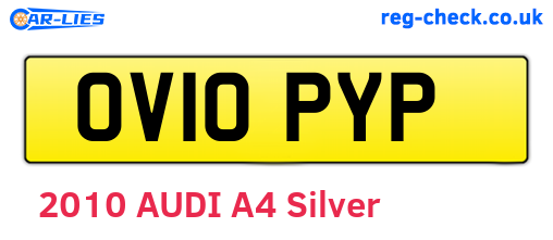 OV10PYP are the vehicle registration plates.