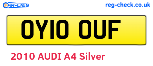 OY10OUF are the vehicle registration plates.