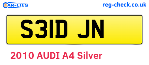 S31DJN are the vehicle registration plates.