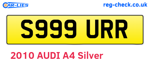 S999URR are the vehicle registration plates.