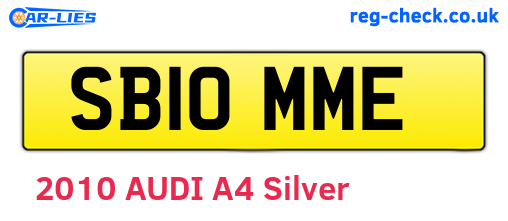 SB10MME are the vehicle registration plates.