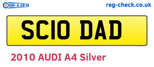 SC10DAD are the vehicle registration plates.