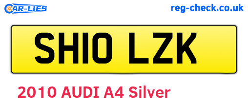 SH10LZK are the vehicle registration plates.