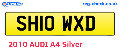 SH10WXD are the vehicle registration plates.