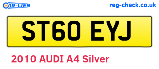 ST60EYJ are the vehicle registration plates.