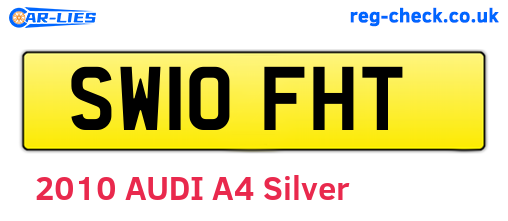 SW10FHT are the vehicle registration plates.