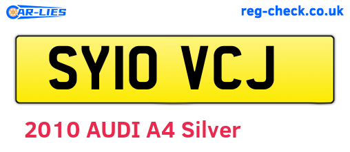 SY10VCJ are the vehicle registration plates.