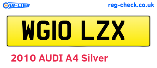 WG10LZX are the vehicle registration plates.