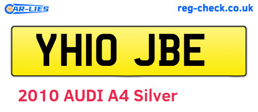 YH10JBE are the vehicle registration plates.