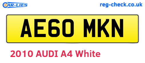 AE60MKN are the vehicle registration plates.