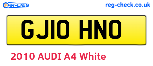 GJ10HNO are the vehicle registration plates.