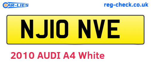 NJ10NVE are the vehicle registration plates.