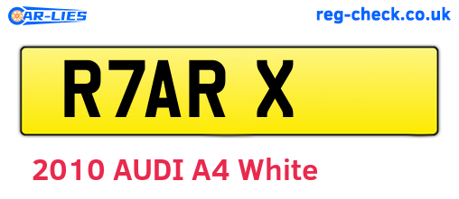 R7ARX are the vehicle registration plates.