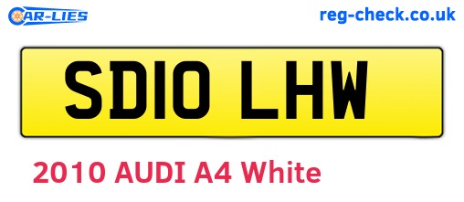 SD10LHW are the vehicle registration plates.