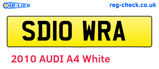 SD10WRA are the vehicle registration plates.