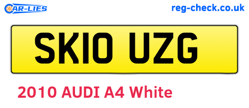 SK10UZG are the vehicle registration plates.