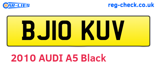 BJ10KUV are the vehicle registration plates.