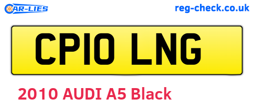 CP10LNG are the vehicle registration plates.