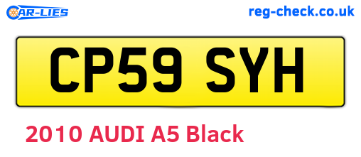 CP59SYH are the vehicle registration plates.