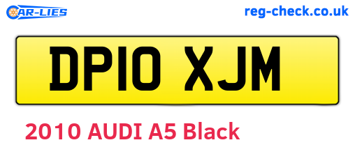 DP10XJM are the vehicle registration plates.