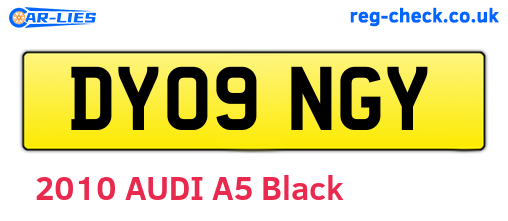 DY09NGY are the vehicle registration plates.