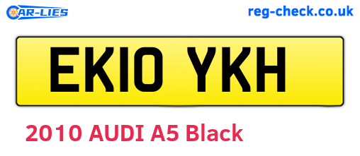 EK10YKH are the vehicle registration plates.