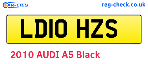 LD10HZS are the vehicle registration plates.