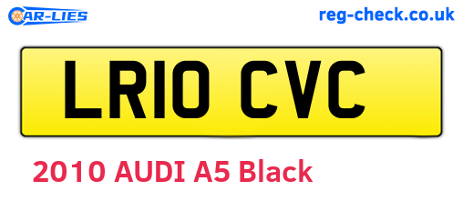 LR10CVC are the vehicle registration plates.