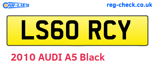 LS60RCY are the vehicle registration plates.