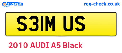 S31MUS are the vehicle registration plates.