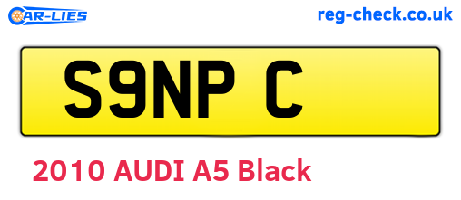 S9NPC are the vehicle registration plates.